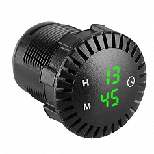 Орбита OT-CLC04(CAU54) Зеленые часы автомобильные (Врезные)