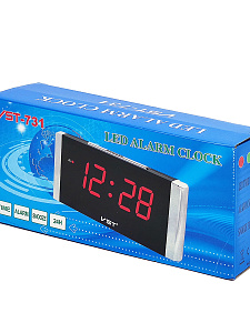 Часы электронные настольные от сети с будильником VST 731-5 Синие