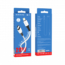 BOROFONE BX79 Белый кабель PD20W (iOS Lighting-TYPE-C) 1м