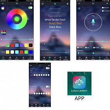 Огонек OG-LDP19 Лампа аквариумная RGB (2 штуки, APP, пульт)