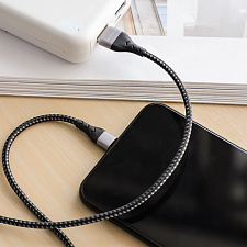 BOROFONE BU11 Черный кабель USB 2.4A (iOS Lighting) 1.2м