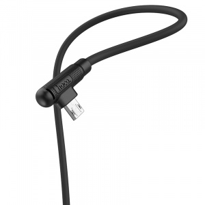 HOCO X46 Черный кабель USB 2.4A (microUSB) 1м