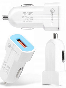 TDS TS-CAU03 ЗУ авто USB (QC3.0,3100mA)