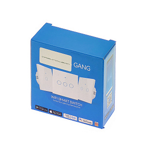 Умный выключатель с Алисой двухклавишный Wi-Fi 10A Орбита OT-HOS12