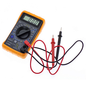 Мультиметр цифровой с прозвонкой в калоше тестер тока и напряжения Орбита OT-INM13