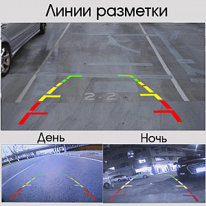 Камера заднего вида автомобильная врезная 500ТВЛ TDS TS-CAV25