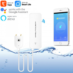Умный Wi-Fi датчик протечки, контроля воды OT-HOS19