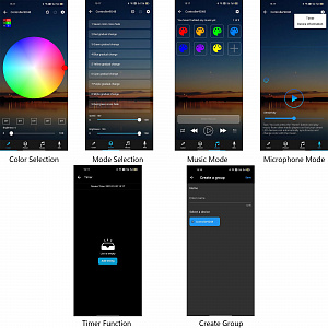 Огонек OG-LDL41 LED контроллер USB 5В (Bluetooth, RGB, 4PIN)