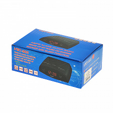 Часы электронные настольные от сети с радио VST 905-1 Красные