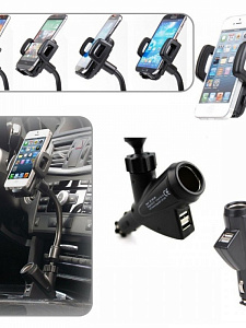 OLESSON HC-003 ЗУ авто USB (5B,2100mA)