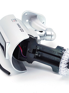 Муляж камеры видеонаблюдения с солнечной панелью со светодиодом Орбита OT-VNP20