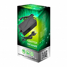 Блок питания 12В 3А универсальный адаптер сетевой со штекером 5.5х2.5 мм Орбита OT-APB41 Черный