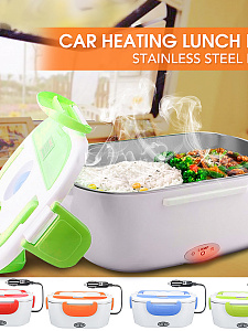 Ланч бокс для еды с подогревом в авто 12/220В Огонёк OG-HOG02 Красный