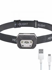 Патриот PT-FLG39 фонарь налобный (3L, аккум, дат.движ)