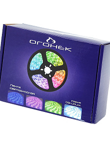 Светодиодная лента комплект с пультом 5м IP20 Огонек OG-LDL02