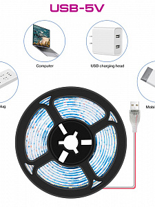 Огонек OG-LDL37 Фито-лента для растений USB (0.5м, IP65)