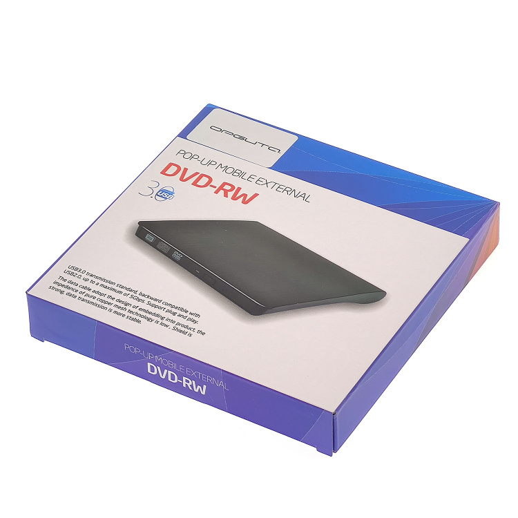 Внешний дисковод для ноутбука и ПК USB 3.0 / Type-C CD-RW, DVD-RW Орбита OT-PCA03