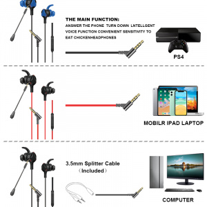 KADUM GM-A3 Синие игровая гарнитура для смартфонов