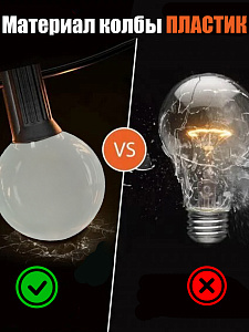 Гирлянда уличная 30 лампочек RGB 15м Огонёк OG-LDG25