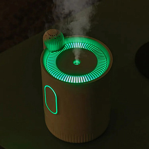 Увлажнитель воздуха для дома аккумуляторный с подсветкой Огонёк OG-HOM03 Белый