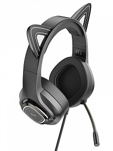 HOCO W107 CAT наушники для ПК (3.5 мм/USB)