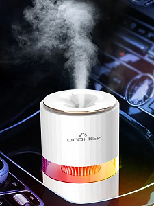 Увлажнитель воздуха для дома настольный с подсветкой Огонёк OG-HOM04 Красный/золото