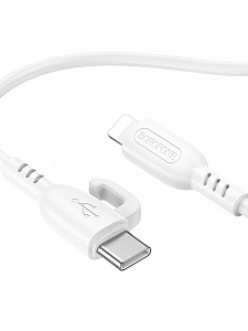 BOROFONE BX91 Белый кабель PD20W (iOS Lighting-TYPE-C) 1м