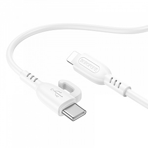 BOROFONE BX91 Белый кабель PD20W (iOS Lighting-TYPE-C) 1м