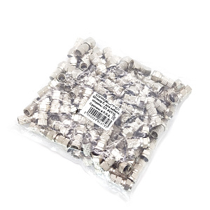 Орбита OT-AVT13 штекер F (F-разъем RG-6 резин.кольцо) (УПАКОВКА 100шт)