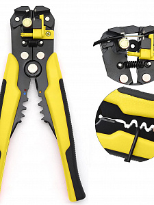 Стриппер клещи 3 в 1 для снятия изоляции и обжима клемм Патриот PT-INK03