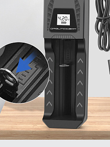 Зарядное устройство для аккумуляторов универсальное на 1 слот Орбита OT-APZ18