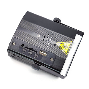 Лазерная световая установка для дома 2 в 1 с MP3 Огонёк OG-LDS06 Черная