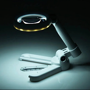 Лупа ручная, лупа настольная увеличительная с подсветкой Орбита OT-INL93