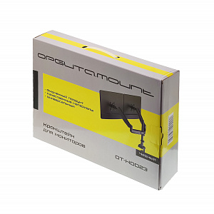 Кронштейн для двух мониторов настольный поворотный до 27 дюймов Орбита OT-HOD23