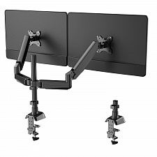 Кронштейн для двух мониторов настольный поворотный до 27 дюймов Орбита OT-HOD23