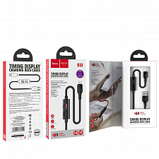 HOCO S13 Черный кабель USB 2.4A (iOS Lighting) 1.2м