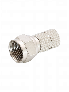 Орбита OT-AVT13 штекер F (F-разъем RG-6 резин.кольцо) (УПАКОВКА 100шт)