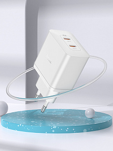 HOCO N35 Белый ЗУ с TYPE-C (PD45W, 3000mA)