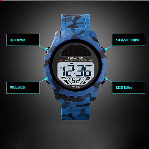 Skmei 1585 Синие часы наручные