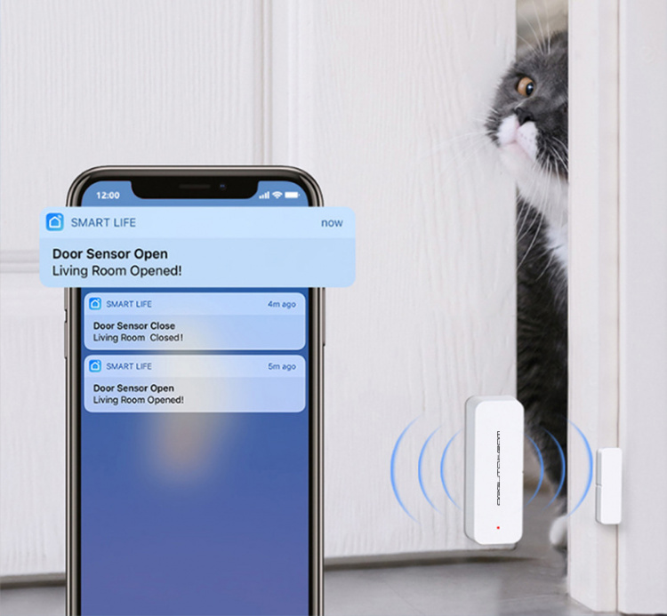 Умный Wi-Fi датчик открытия закрытия окон и дверей с Алисой OT-HOS18
