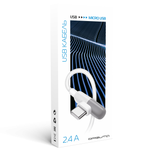 Орбита OT-SMM57 Черный кабель USB 2.4A (microUSB) 1м угловой