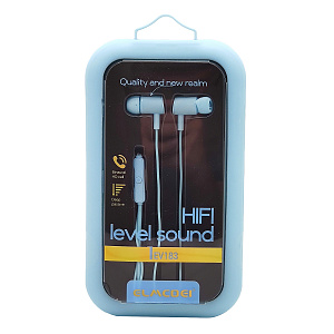 ELMCOEI EV-183 Голубые наушники-гарнитура (3.5мм)