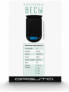 Весы электронные высокоточные мини до 100 г точностью 0.01 г Орбита OT-HOW04