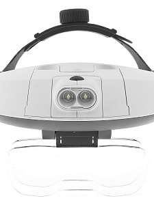 Лупа налобная увеличительная с подсветкой Орбита OT-INL09