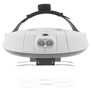 Лупа налобная увеличительная с подсветкой Орбита OT-INL09