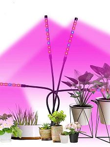 Фитолампа для растений с таймером на прищепке Огонек OG-LDP08