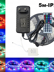 Светодиодная лента комплект с пультом 5м IP20 Огонек OG-LDL14