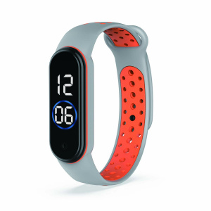 EZRA SW45 Серый/Оранжевый часы наручные