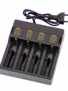 Зарядное устройство для аккумуляторов 18650 на 4 слота Орбита OT-APZ17