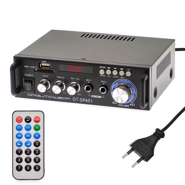 Усилитель звука двухканальный с Bluetooth, FM Орбита OT-SPA01